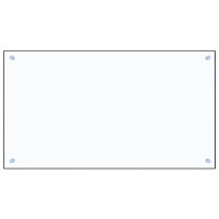 Produktbild för Stänkskydd transparent 90x50 cm härdat glas