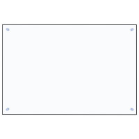 Produktbild för Stänkskydd transparent 90x60 cm härdat glas