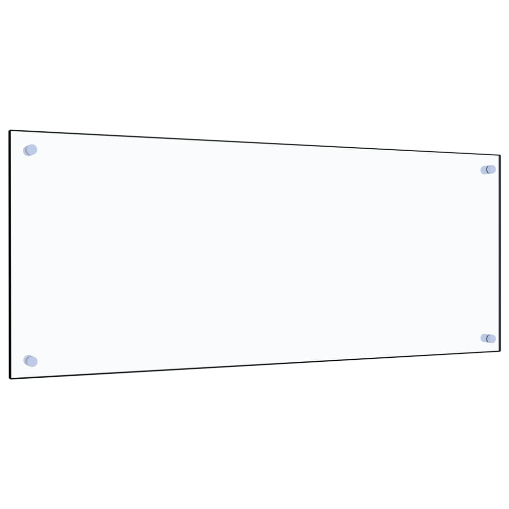 Produktbild för Stänkskydd transparent 100x40 cm härdat glas