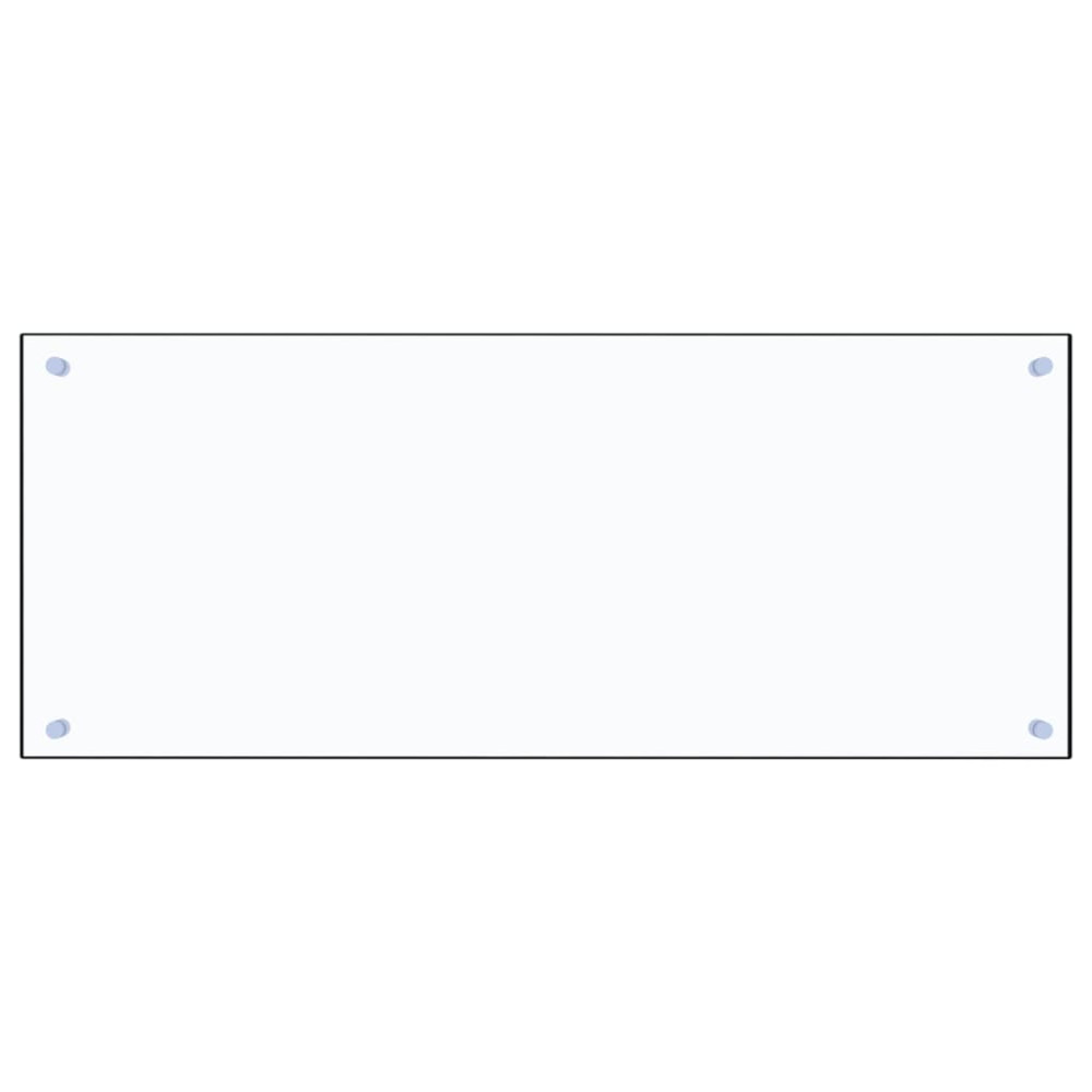 Produktbild för Stänkskydd transparent 100x40 cm härdat glas