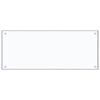 Produktbild för Stänkskydd transparent 100x40 cm härdat glas