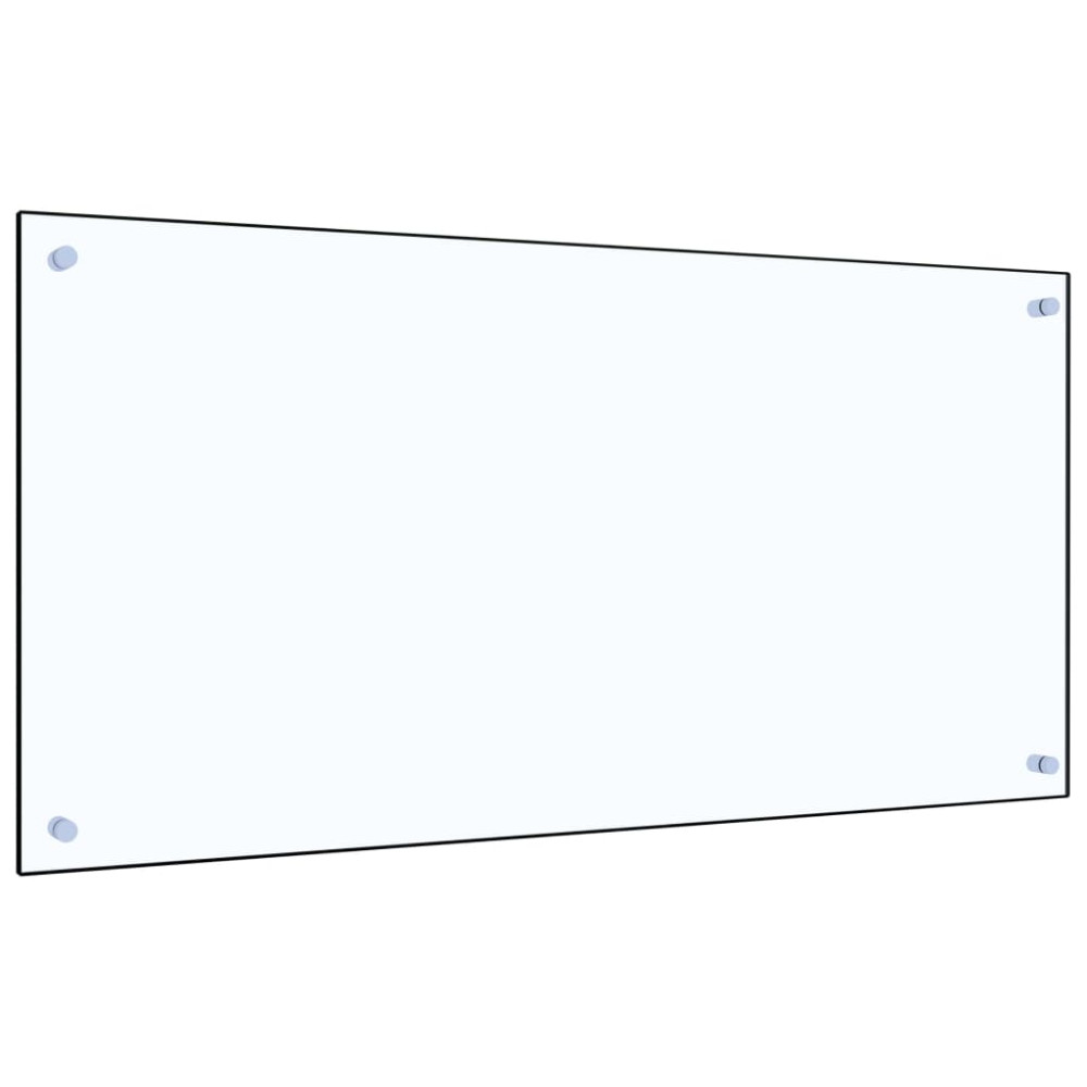 Produktbild för Stänkskydd transparent 100x50 cm härdat glas