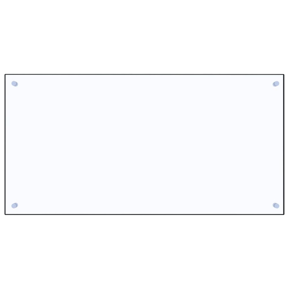 Produktbild för Stänkskydd transparent 100x50 cm härdat glas