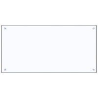 Produktbild för Stänkskydd transparent 100x50 cm härdat glas