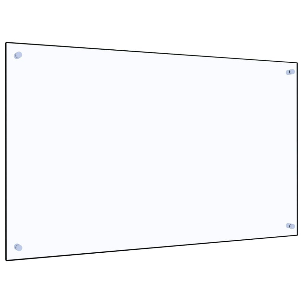 Produktbild för Stänkskydd transparent 100x60 cm härdat glas