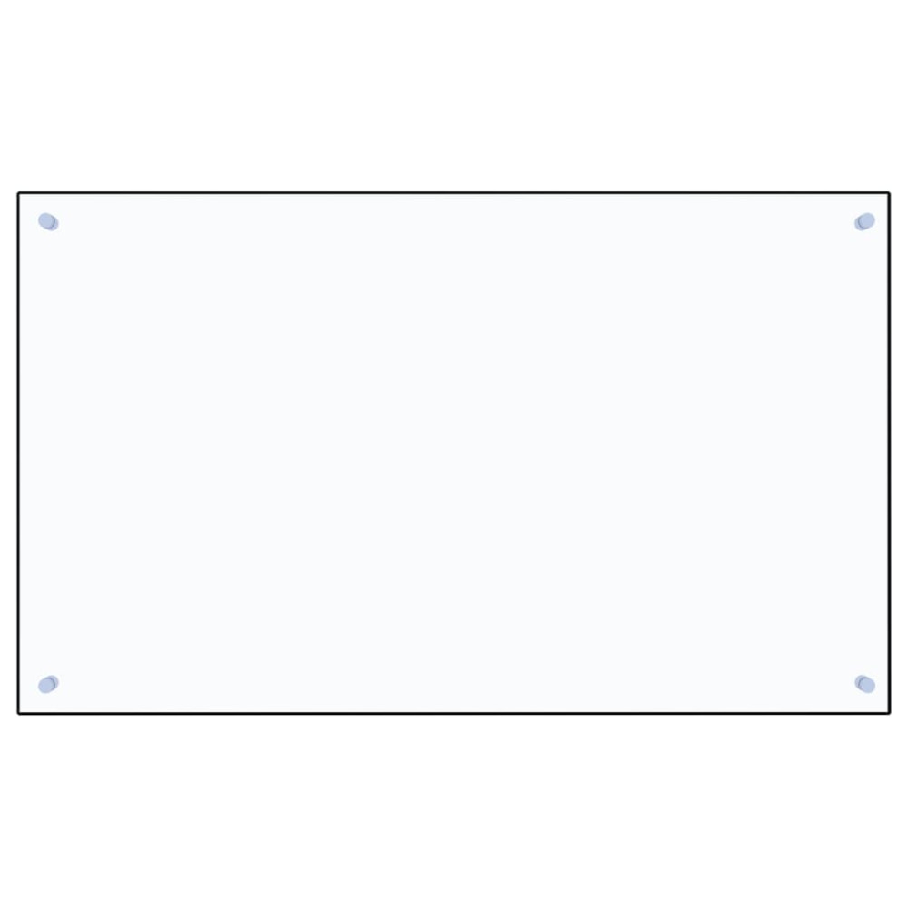Produktbild för Stänkskydd transparent 100x60 cm härdat glas