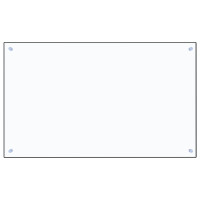Produktbild för Stänkskydd transparent 100x60 cm härdat glas
