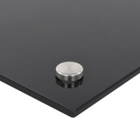 Produktbild för Stänkskydd svart 100x40 cm härdat glas