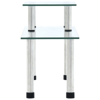 Produktbild för Kökshylla transparent 45x16x26 cm härdat glas