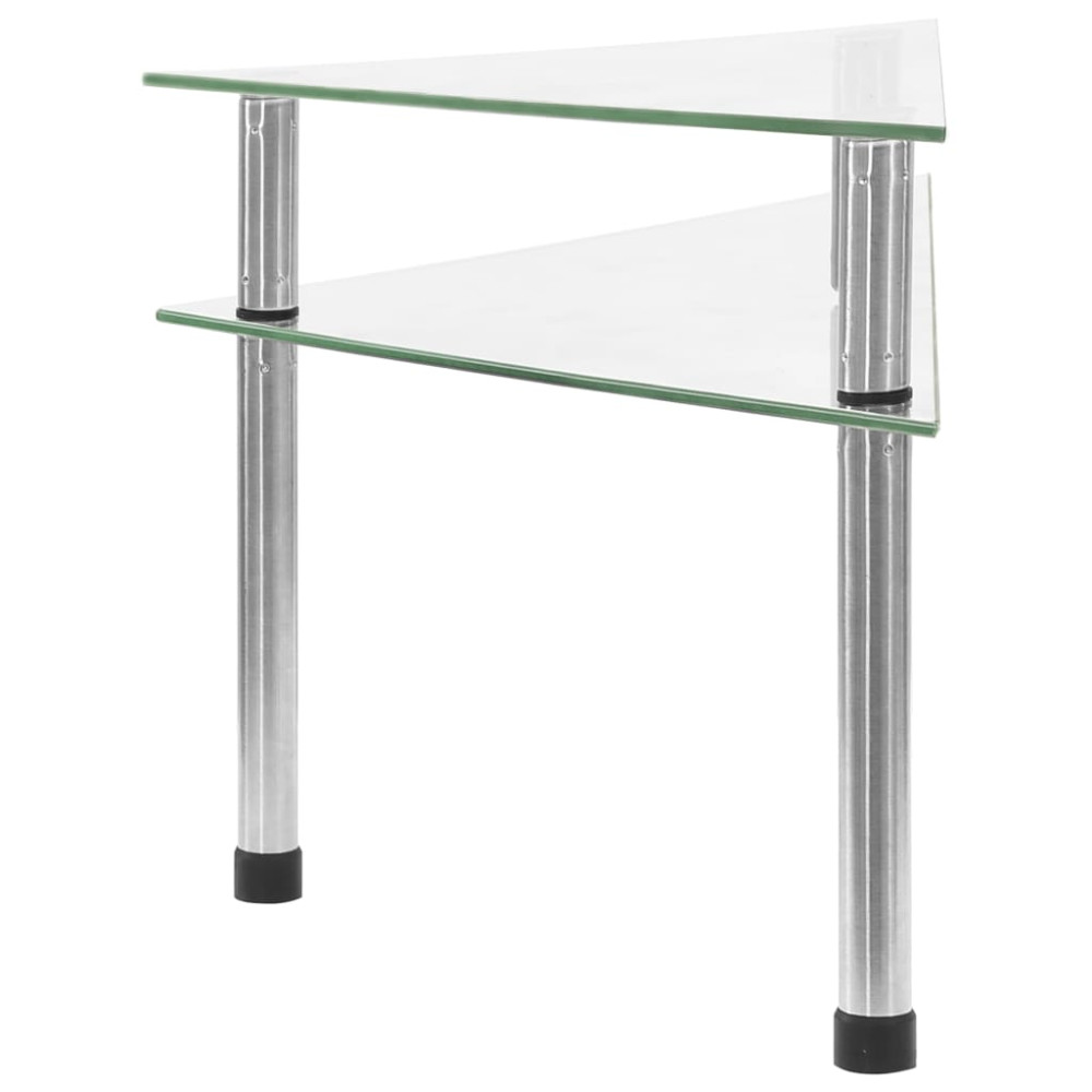 Produktbild för Kökshylla transparent 49,5x35x19 cm härdat glas