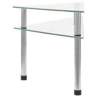 Produktbild för Kökshylla transparent 49,5x35x19 cm härdat glas