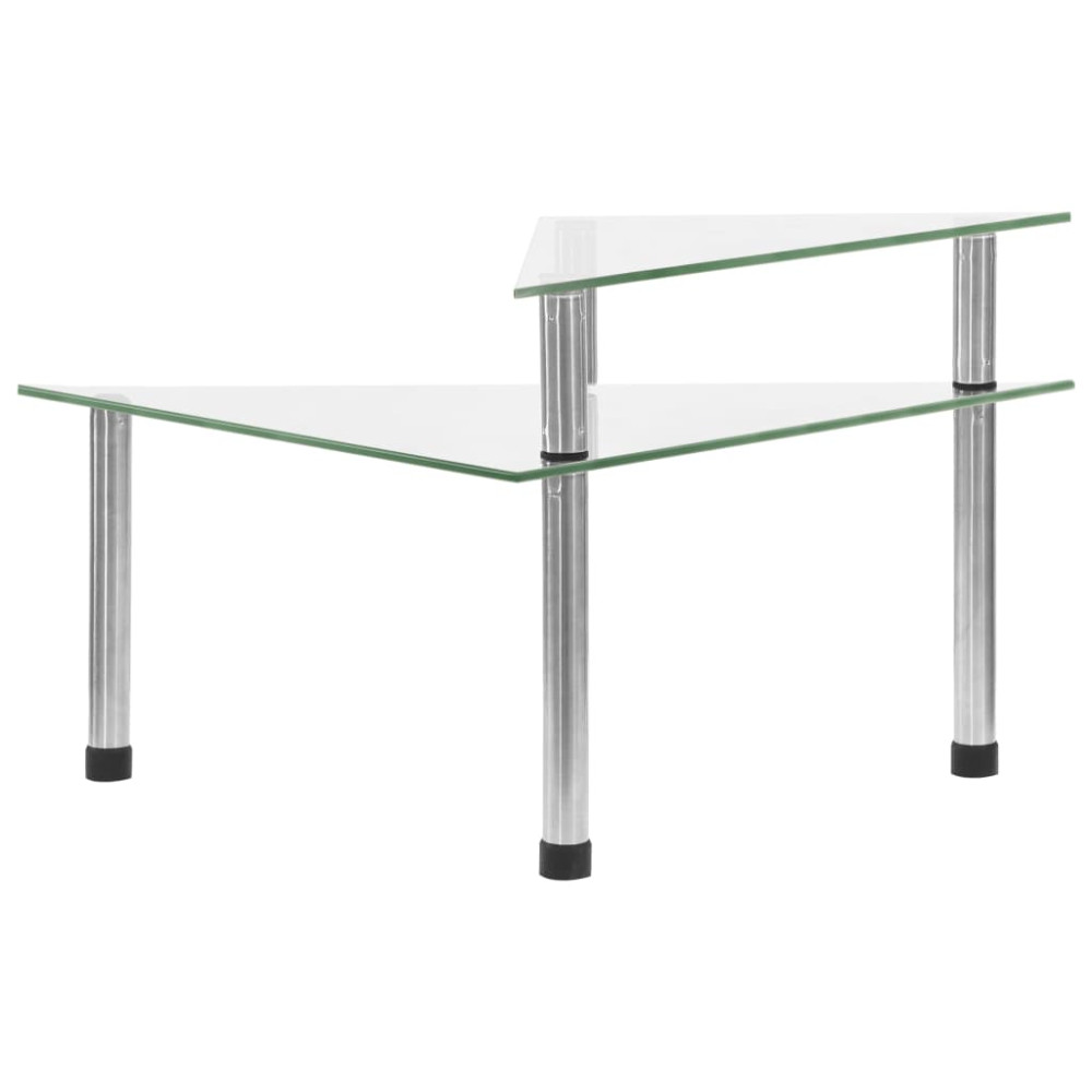 Produktbild för Kökshylla transparent 49,5x35x19 cm härdat glas