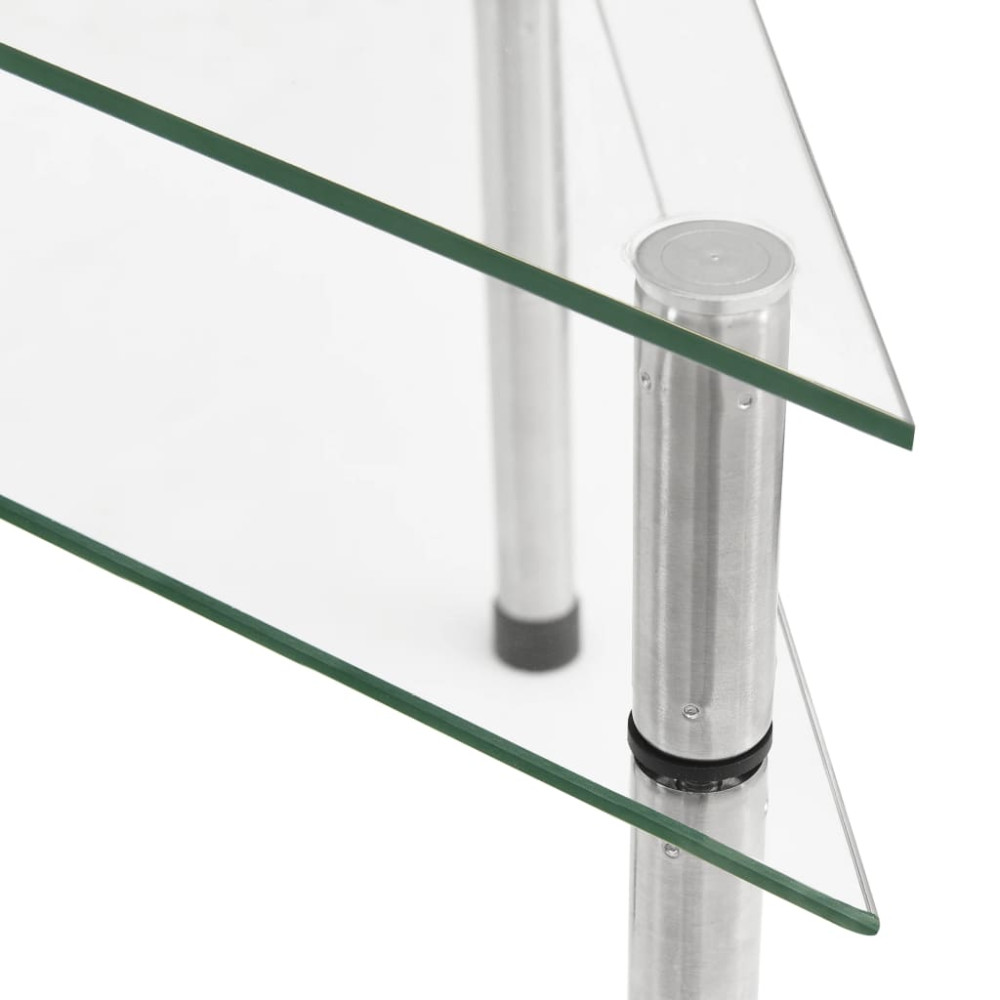 Produktbild för Kökshylla transparent 49,5x35x19 cm härdat glas