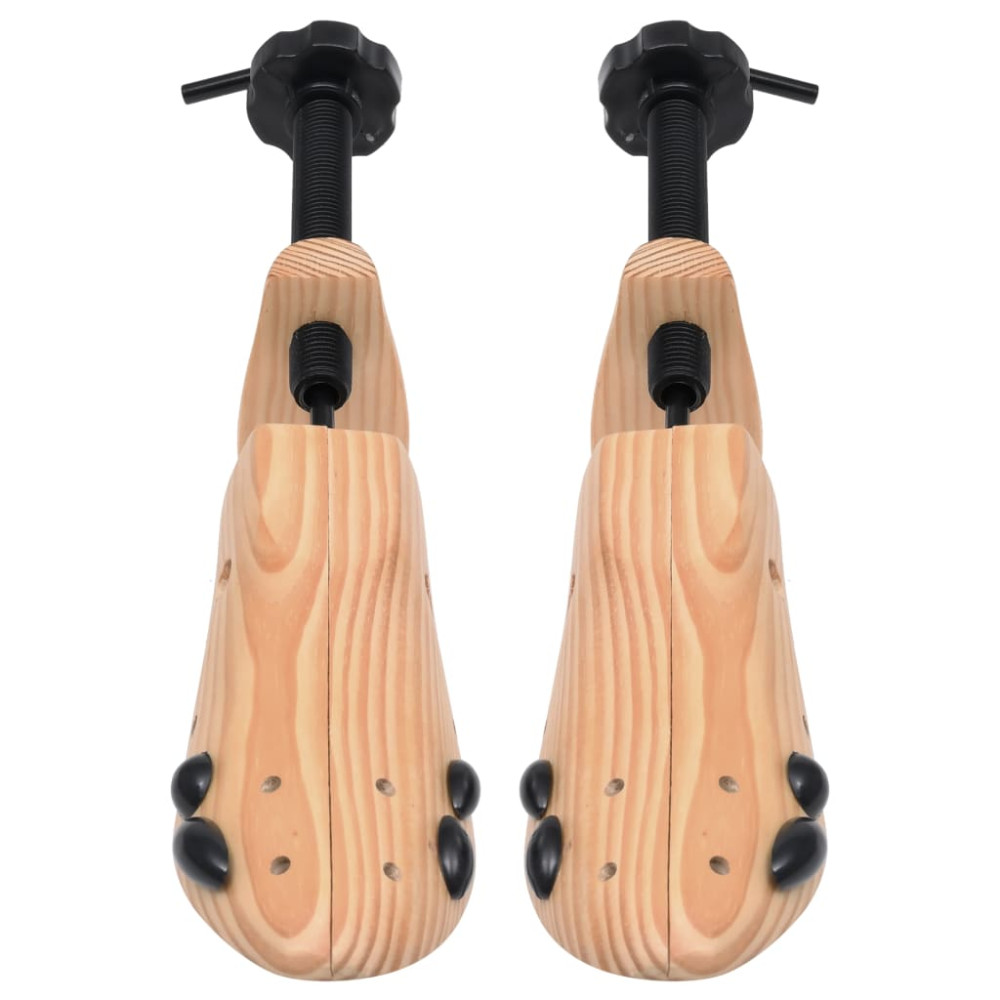 Produktbild för Skoblock 2 par stl. 36-40 massiv furu