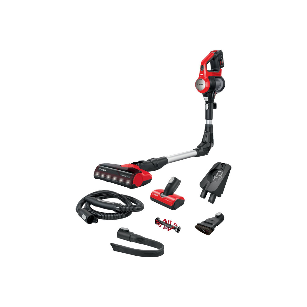 Produktbild för Bosch Unlimited 7 ProAnimal BBS711ANM - dammsugare - sladdlös - skaft/handhållen - 1 batteri, laddare medföljer - röd