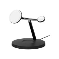 Produktbild för Belkin BoostCharge Pro trådlöst laddställ - med MagSafe - + växelströmsadapter - 15 watt
