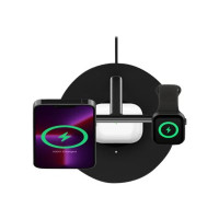 Produktbild för Belkin BoostCharge Pro trådlöst laddställ - med MagSafe - + växelströmsadapter - 15 watt