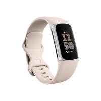 Produktbild för Fitbit Charge 6 - silveraluminium - aktivitetspårare med evighetsband - porslin