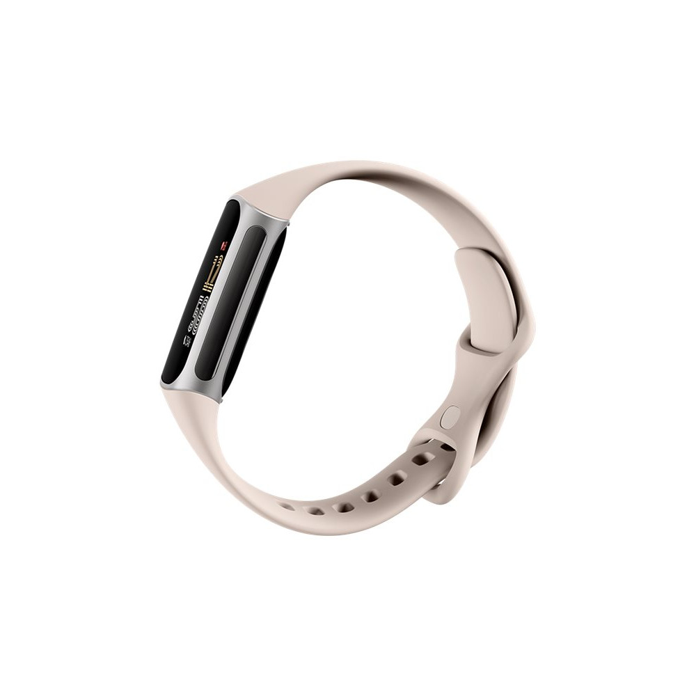 Produktbild för Fitbit Charge 6 - silveraluminium - aktivitetspårare med evighetsband - porslin