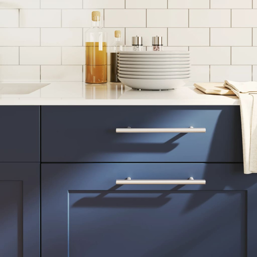 Produktbild för Skåphandtag 20 st silver 160 mm rostfritt stål
