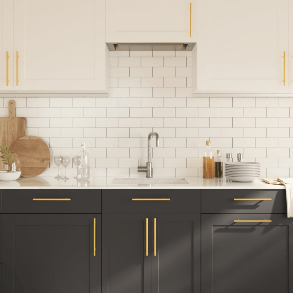 Produktbild för Skåphandtag 20 st guld 160 mm rostfritt stål