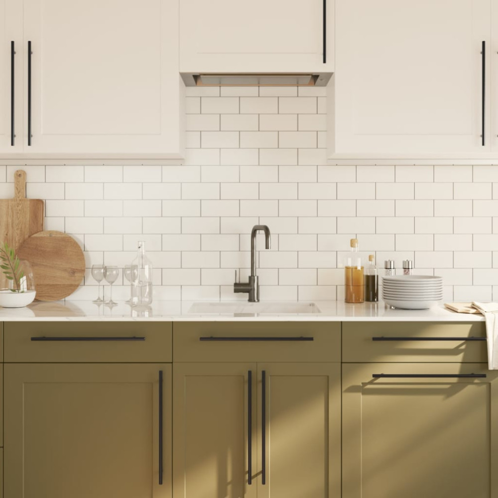 Produktbild för Skåphandtag 20 st svart 320 mm rostfritt stål
