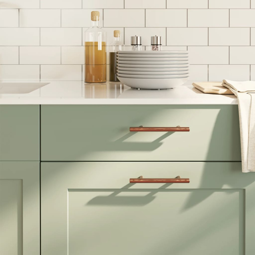 Produktbild för Skåphandtag 20 st brons 96 mm rostfritt stål