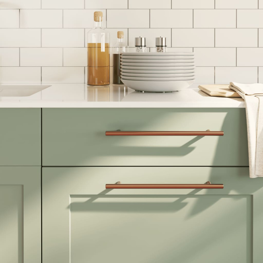 Produktbild för Skåphandtag 20 st brons 224 mm rostfritt stål