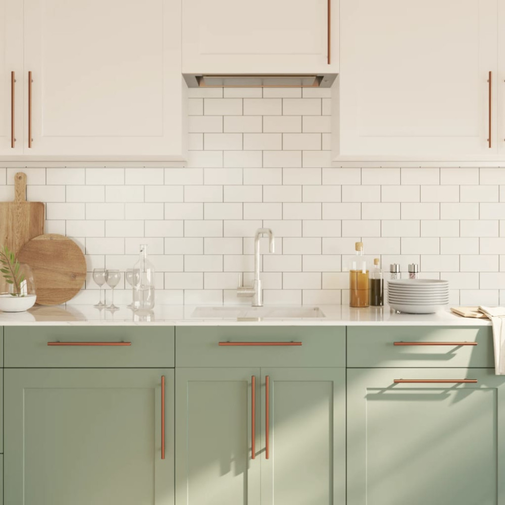 Produktbild för Skåphandtag 20 st brons 224 mm rostfritt stål