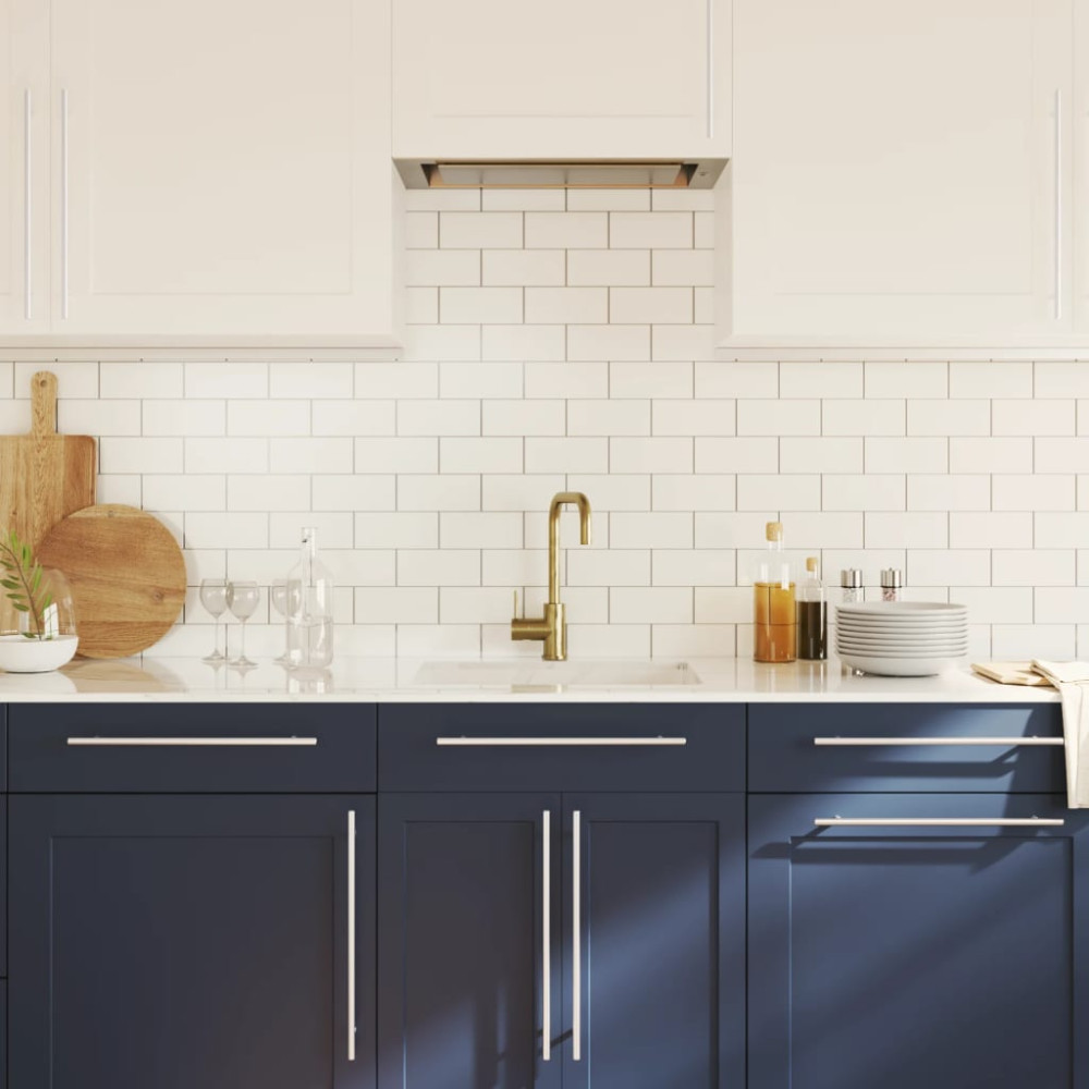 Produktbild för Skåphandtag 10 st silver 320 mm rostfritt stål