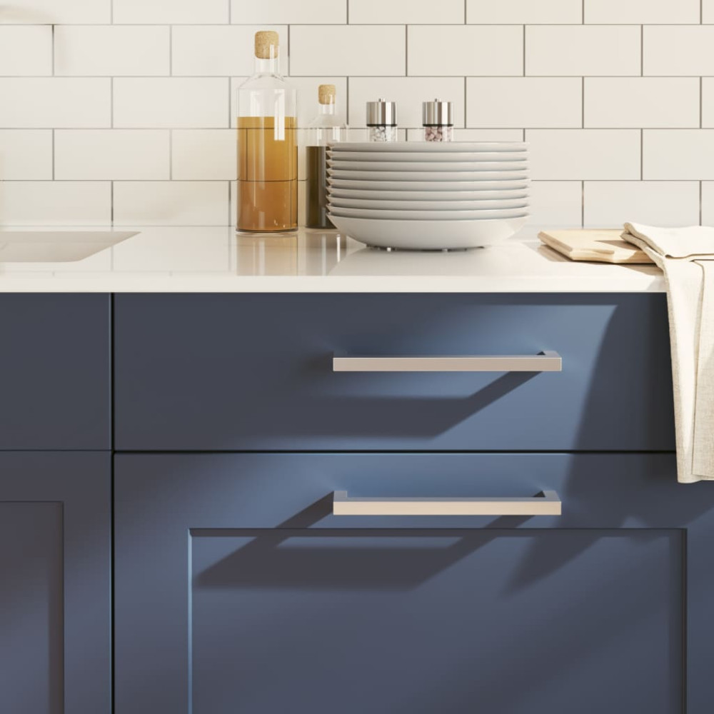 Produktbild för Skåphandtag 20 st silver 192 mm rostfritt stål