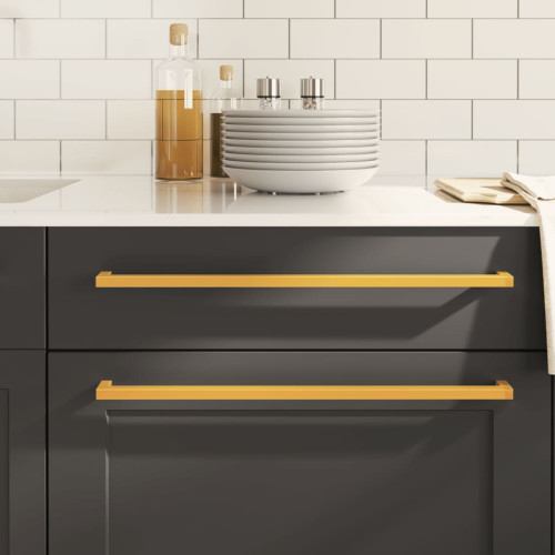 vidaXL Skåphandtag 20 st guld 480 mm rostfritt stål - Övrigt inom byggnadsmaterial