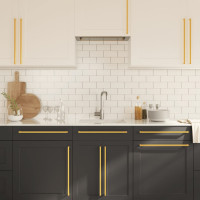 Produktbild för Skåphandtag 20 st guld 480 mm rostfritt stål