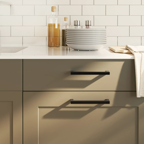 vidaXL Skåphandtag 20 st svart 160 mm rostfritt stål