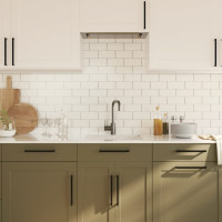 Produktbild för Skåphandtag 20 st svart 224 mm rostfritt stål