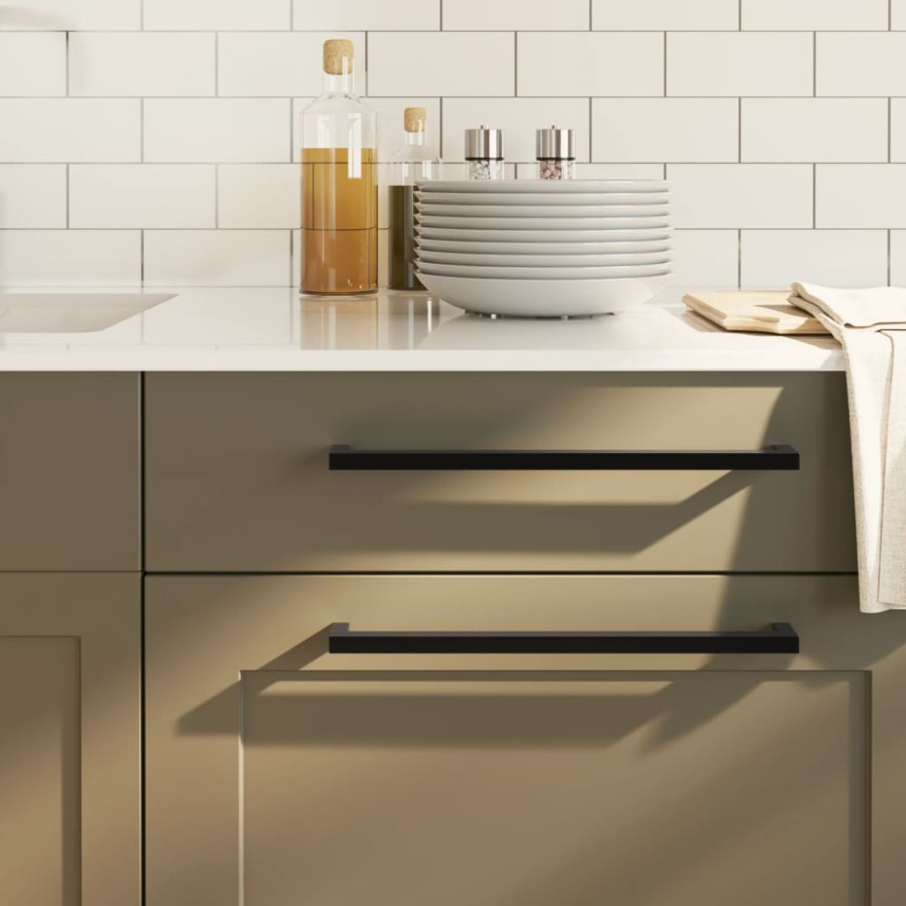 Produktbild för Skåphandtag 20 st svart 320 mm rostfritt stål