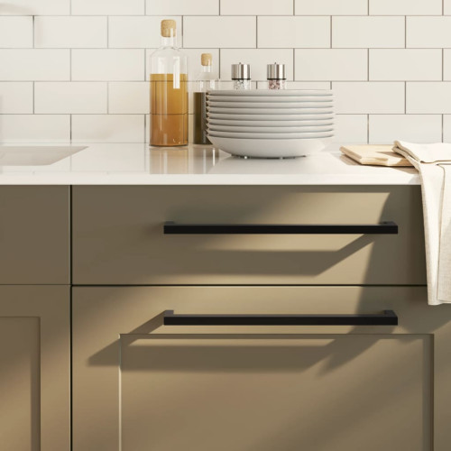 vidaXL Skåphandtag 20 st svart 320 mm rostfritt stål