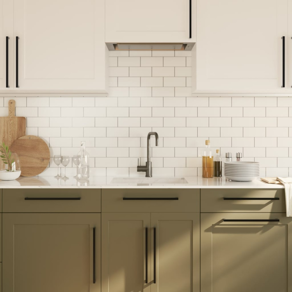Produktbild för Skåphandtag 20 st svart 320 mm rostfritt stål