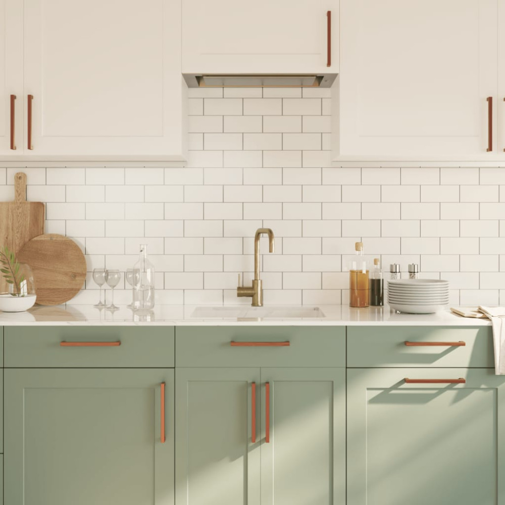 Produktbild för Skåphandtag 20 st brons 192 mm rostfritt stål