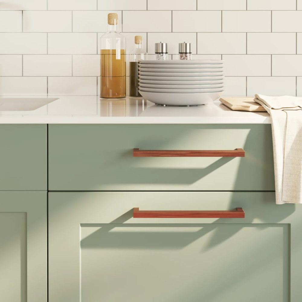 Produktbild för Skåphandtag 20 st brons 224 mm rostfritt stål