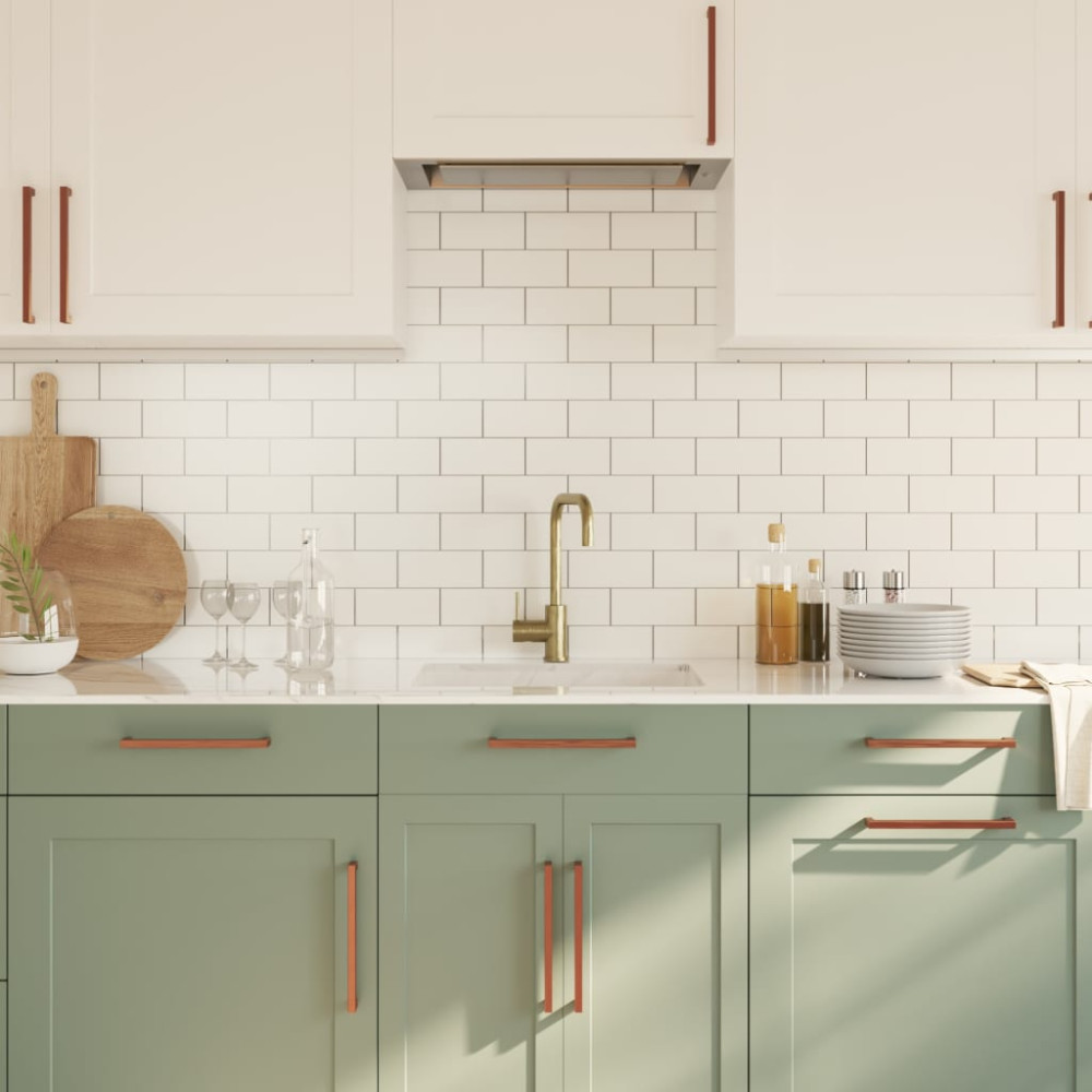 Produktbild för Skåphandtag 20 st brons 224 mm rostfritt stål