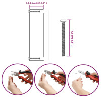 Produktbild för Skåphandtag 10 st silver 192 mm rostfritt stål