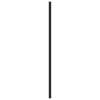 Produktbild för Skåphandtag 10 st svart 480 mm rostfritt stål