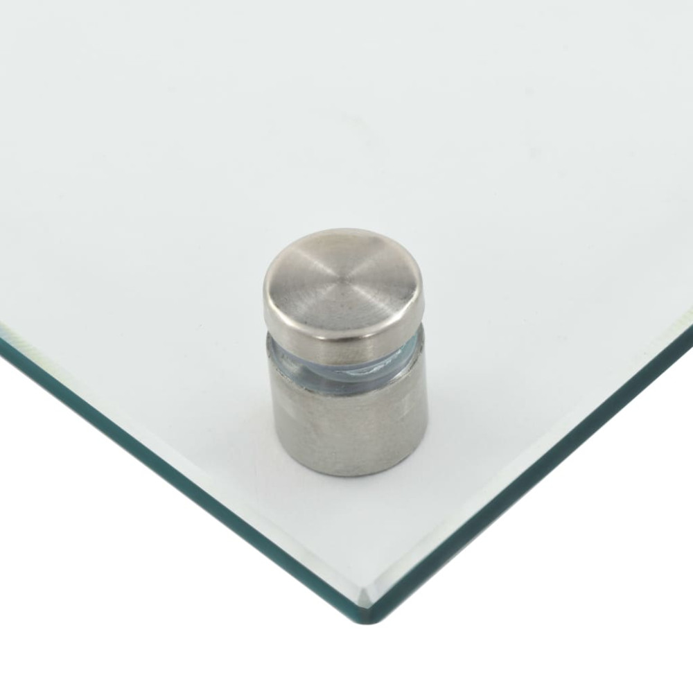 Produktbild för Stänkskydd 2 st transparent 70x40 cm härdat glas
