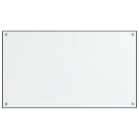 Produktbild för Stänkskydd 2 st transparent 70x50 cm härdat glas