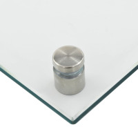 Produktbild för Stänkskydd 2 st transparent 70x50 cm härdat glas