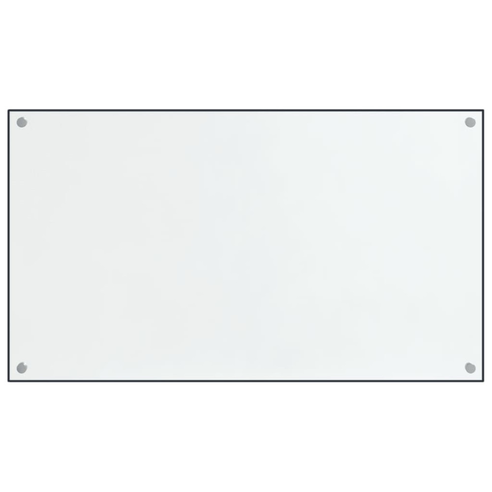 Produktbild för Stänkskydd 2 st transparent 70x60 cm härdat glas