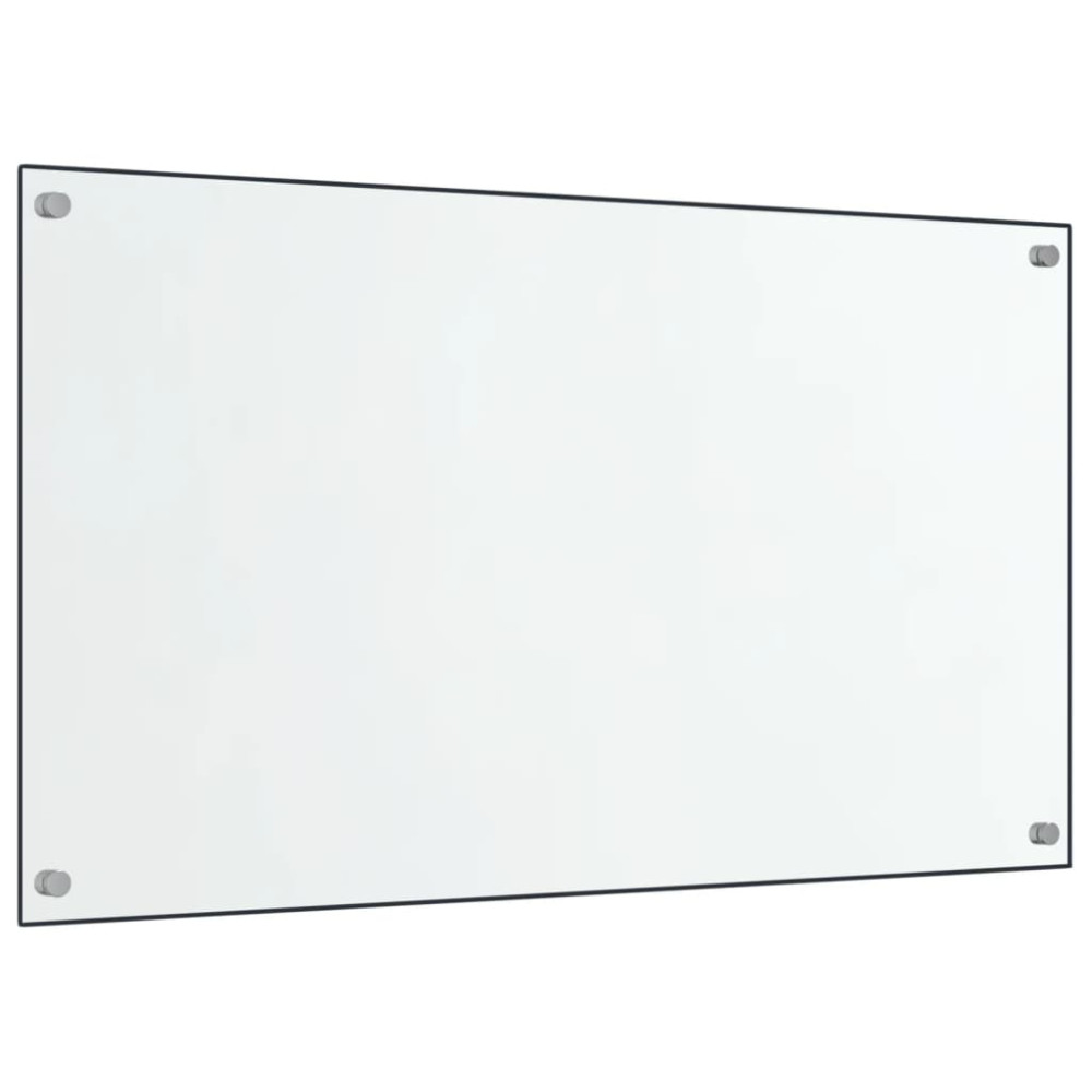 Produktbild för Stänkskydd 2 st transparent 70x60 cm härdat glas