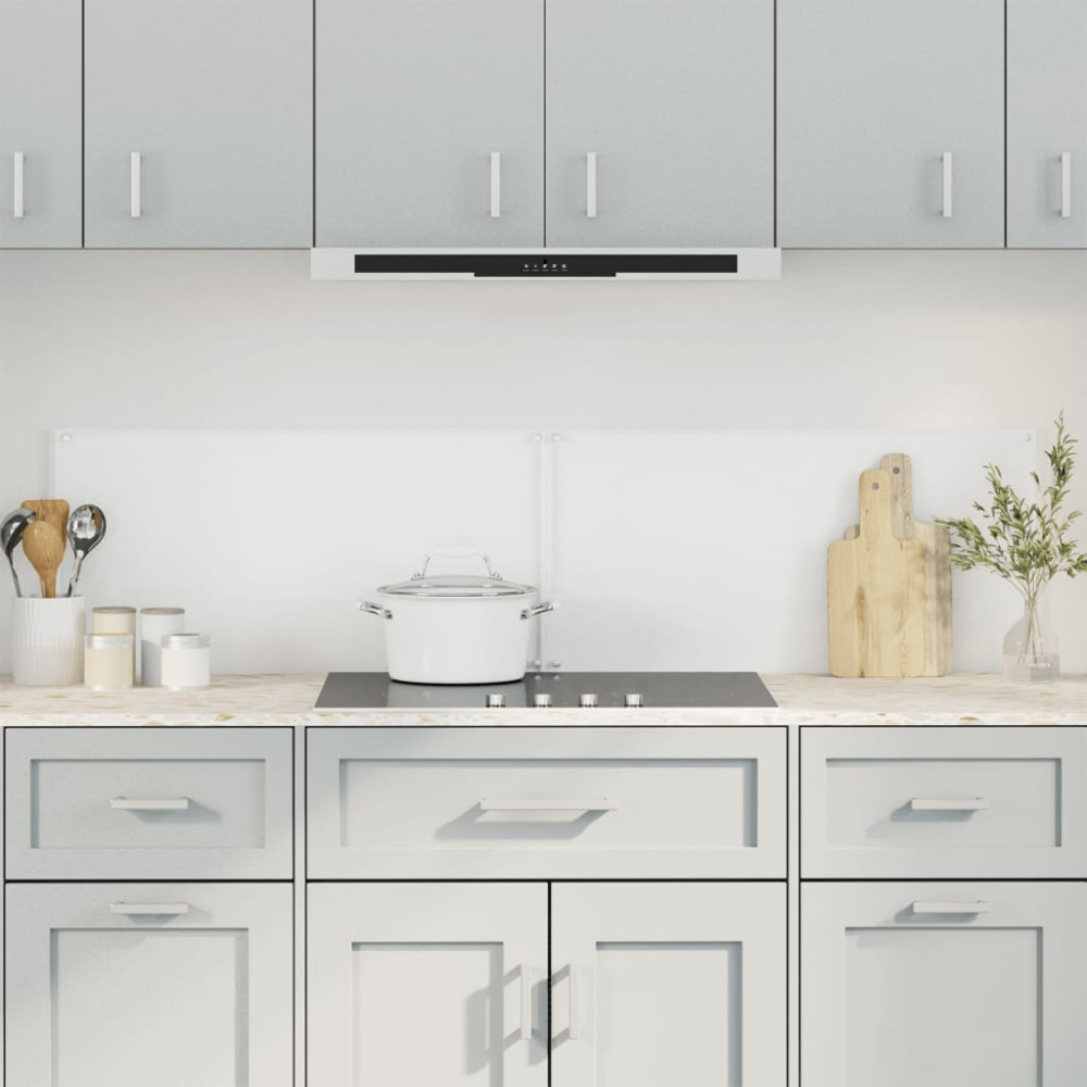 Produktbild för Stänkskydd 2 st transparent 80x50 cm härdat glas
