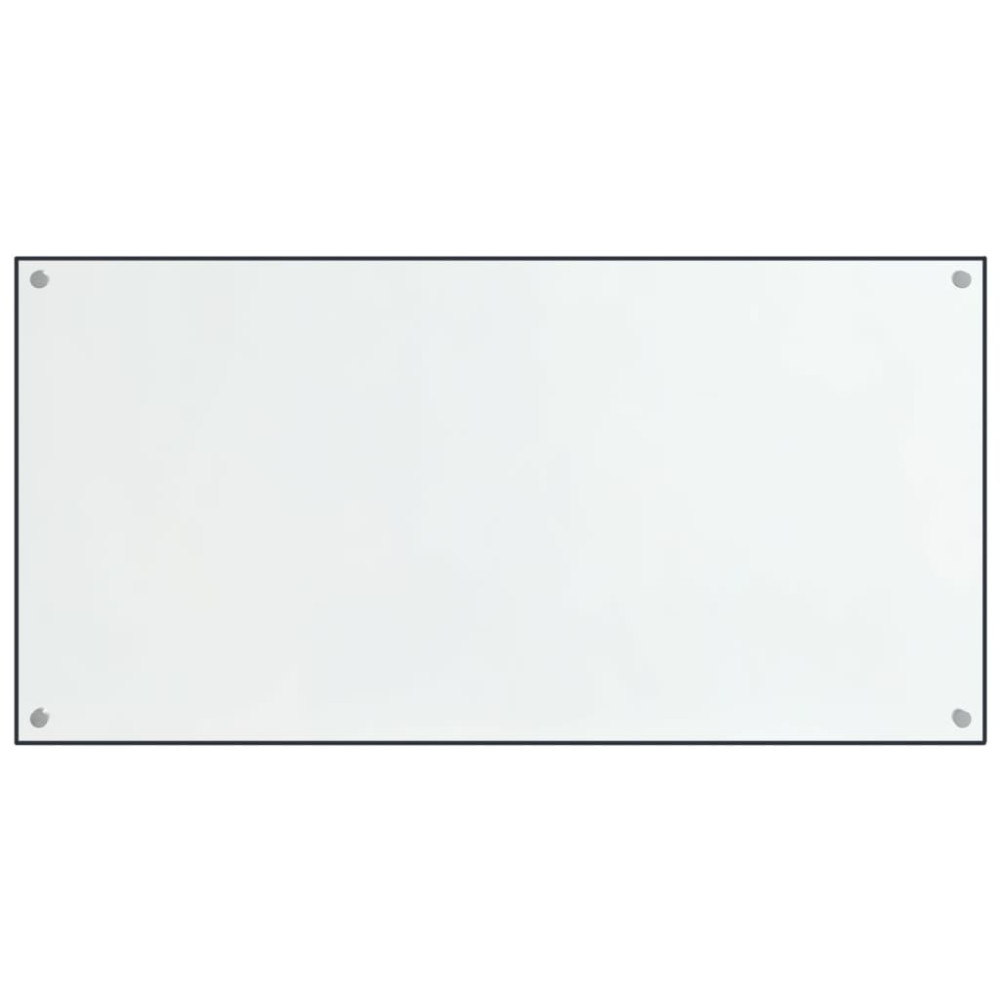 Produktbild för Stänkskydd 2 st transparent 80x50 cm härdat glas
